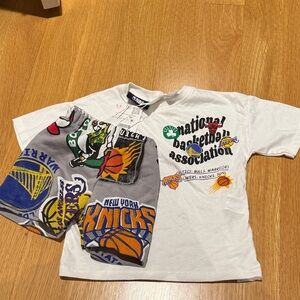 Kids Zara NBA Graphic T-Shirt and Shorts Set nwt
